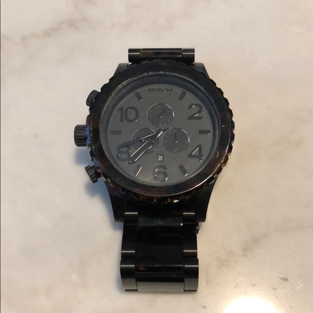Tortoise Shell Nixon 51-30 Watch